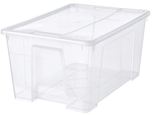 Generisch SAMLA Box mit Deckel, 57x39x28cm/45L, transparent