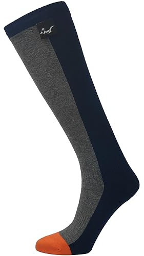 OTTERSHELL Calzino impermeabile di lunghezza del ginocchio del freddo con lana merino Piedi caldi e asciutti quando fa freddo, piove e tira vento. (IT, Numero, 43, 46, Regular, Tall, Navy - Blu)