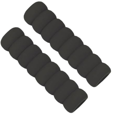 2 Stück Türklinkenpuffer, 13.5 * 2cm Türgriff Schutz, Schaumstoff Türgriffabdeckung, Wandschutz Türklinke für Zimmertüren und Wänden, Antistatische(Schwarz)