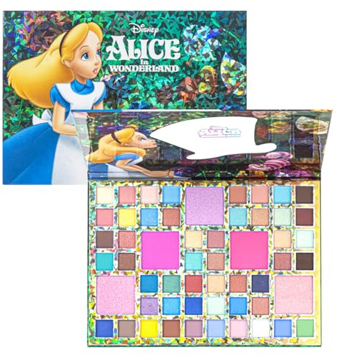 Alice in Wonderland Palette Ombres à Paupières 55 Couleurs avec Miroir