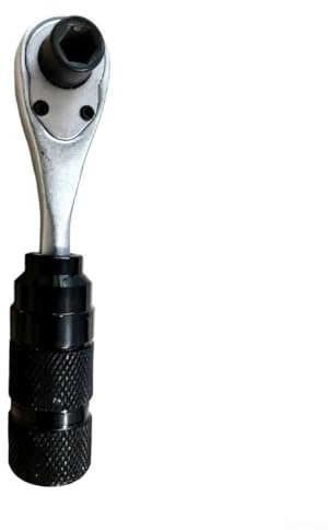 4 in 1 Mini Two-Way Ratchet Wrench with Detachable Head for 1/4 Inch Screwdriver Bits, 72-Tooth Ratchet Socket with 5-Degree Rotation(1SET)