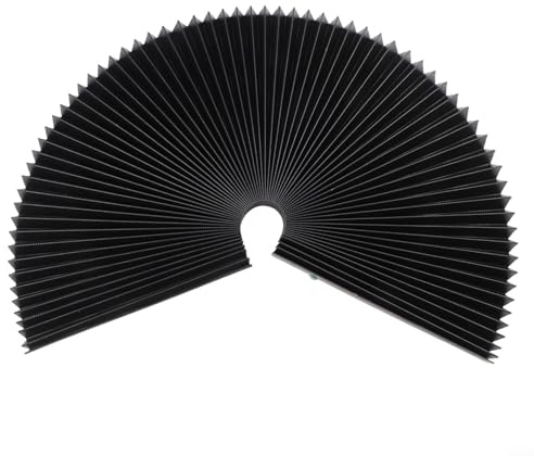 Copertura flessibile a soffietto per fresatrici CNC, altezza 180 mm, strumento protettivo in tessuto a tre prove con design resistente all'olio e impermeabile