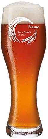 polar-effekt Leonardo - Vaso de Cerveza de Trigo con Grabado