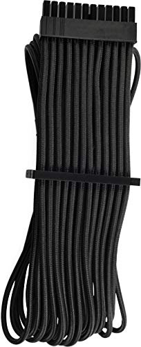 Corsair Premium Sleeved 24 pin-Polig-ATX-Kabel Typ4 (Generation 4-Serie) Schwarz