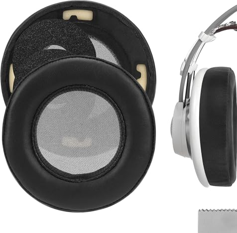 Geekria Elite öronkuddar med fårskinn kompatibla med AKG K701, K702, Q701, Q702, K601, K612, K712, K400, K500 hörlurar, öronkuddar med videoguide (svart)