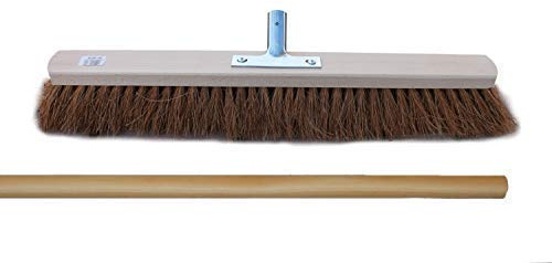 Saalbesen KOKOS mit Stielhalter INKLUSIVE Stiel (1 Stück, 80 cm)