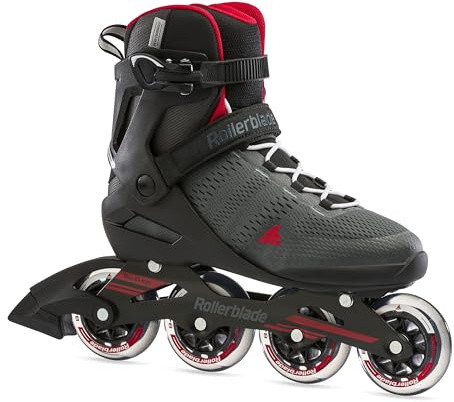 Rollerblade Spark 84 Inline Skate 2022 Dunkelgrau/Rot, 45.5