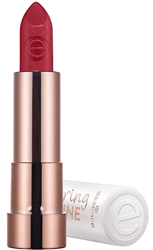 essence caring SHINE vegan collagen lipstick, Lippenstift, Nr. 205 My Love, rot, pflegend, glänzend, vegan, entspricht unserem CLEAN BEAUTY Standard, ohne Alkohol (3,5g)