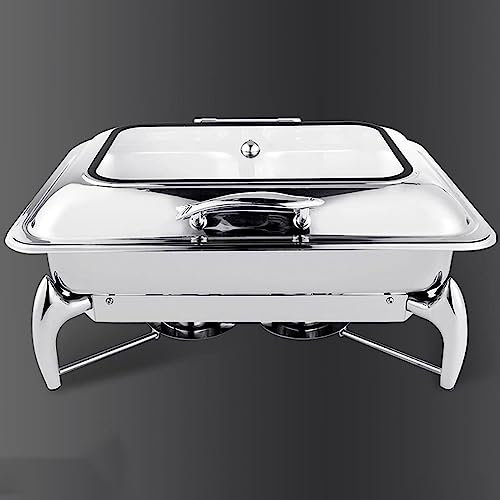 Scaldavivande elettrico per buffet, scaldavivande per buffet, vassoio per buffet con coperchio, scaldavivande da tavolo, vassoio per il controllo delle porzioni, scaldavivande per carrello, scaldaviv
