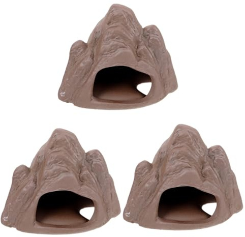 Mipcase 3pcs Artificial Aquarium Mountain Fake Fish Tank Decorations for Fish Tank Supplies