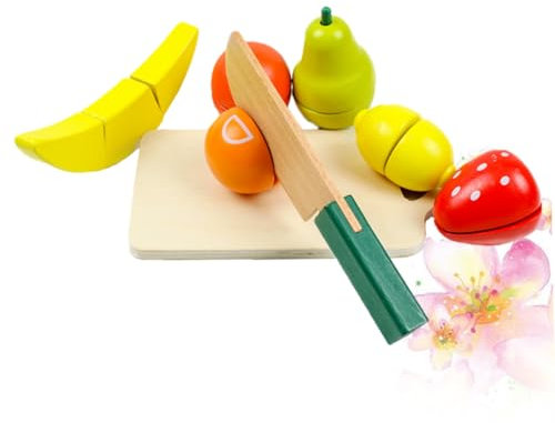 KICHOUSE 1ensemble Set De Jouets De Découpe De Fruits Et Légumes pour Éducatif De Simulation De Cuisine pour Et Éveil Précoce