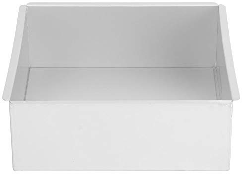 URSXODAWQ Molde cuadrado de aluminio anodizado para tartas, herramienta para hornear con parte inferior extraíble, duradero para alimentos, molde de pan de mousse de grado para tarta de