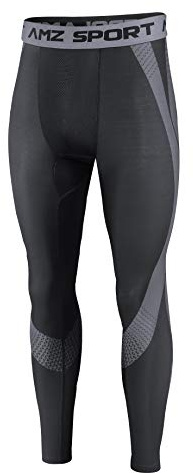 AMZSPORT Pantalones Deportivos de Entrenamiento para Hombre Medias de Compresión de Secado Rápido