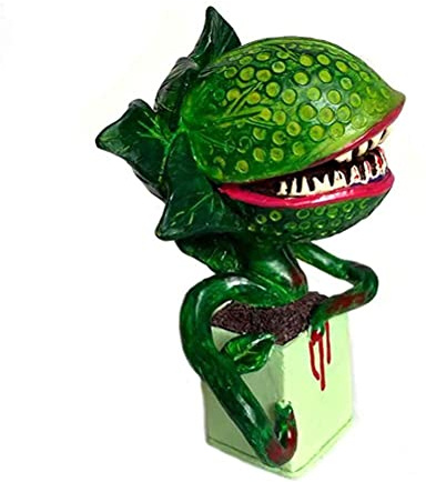 Akemaio Halloween Piranha Decoration,Deluxe Movie Prop Display Little Shop of Horrors Plant Piranha Decoration for Home Decor,Unique Design Art Ornaments Horror