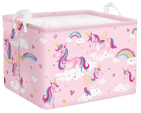 Clastyle Cesto Ropa Sucia Infantil Cajas Almacenaje Ropa Juguete Unicornios