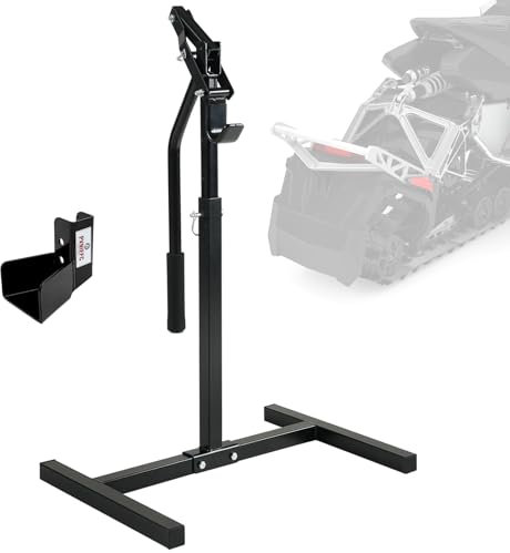 Snowmobile Lever Lift Stand with Handlebar Cup, 33-1/4 Max Height Fits Most Snowmobiles, 2000 lbs. Lift Capacity