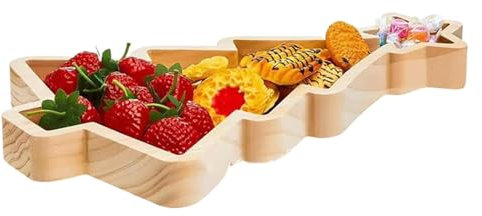 Vassoio da portata natalizio, piatti per alberi, vassoi da portata adatti per antipasti, snack, noci, frutta, pane e formaggio