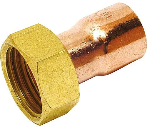 Raccord à souder laiton 2 pcs, Ecrou prisonnier 10-1/2''