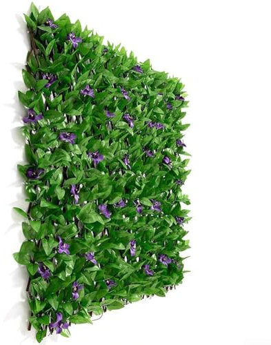 Panneaux de treillis de jardin réglables en bois de saule pour balcon et décoration de verdure extérieure