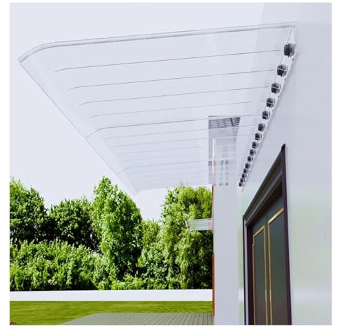 GZDXBF Auvent De Porte Et Fenêtres sans Cadre, Marquise Solaire Abri Banne pour Protection Contre La Pluie Et Le Soleil, Auvent De Véranda Moderne Extérieur(40x230cm/16x91in)