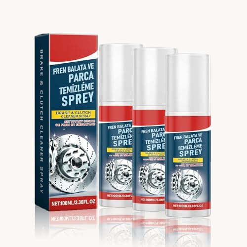 Generisch Bremsenreiniger Spray, Klebereste, Werkstatt-Entfetter, Schnelle Entfettung, Entfernt Öl, Fett, Bremsstaub, Schnell Trocknend, Rückstandsfrei, für Auto, Motorrad & Fahrrad (300ML)