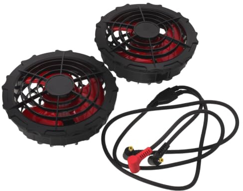 DIYEAH Ventilateur Portable Rafraîchissant Usb-c à Faible Bruit pour Fête, Ventilateur de Vêtement en Plastique, pour Randonnée et Camping, Pack de 2 Pièces