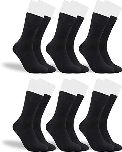 RS. Harmony Socken aus Bambus, der Alltags-Strumpf für Damen und Herren 43033 | 6 Paar | schwarz | 43-46