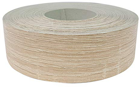 Kantenumleimer 40mm x 5m | Melamin Kantenband mit Schmelzkleber für stabile Möbelkanten | Umleimer für Schutz und dekorativen Abschluss von Möbelplatten | Furnierband zum Aufbügeln | Sonoma Eiche