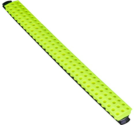 Ernst Manufacturing 96 Tool Magnetic Bit Bar, 1/4 Hex Bit Holder - Black/Hi-Viz