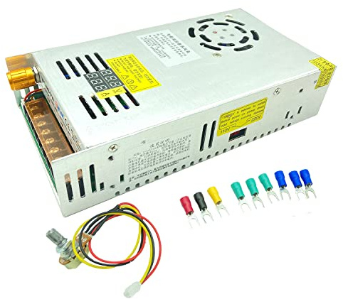 Lianshi Transformator AC-DC 0-80V einstellbar 6A480W aktuelle Spannung Dual-Digital-Anzeige DC geregelte Schaltnetzteil Anpassung an DC Drehzahlregelung Motor, wissenschaftliche Forschung Test