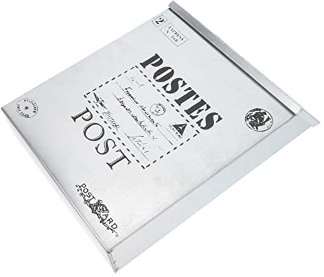 Cabilock Retro Style Mailbox Wall-mounted Letter Box Outdoor Mailbox Decorative Suggestion Box outside and