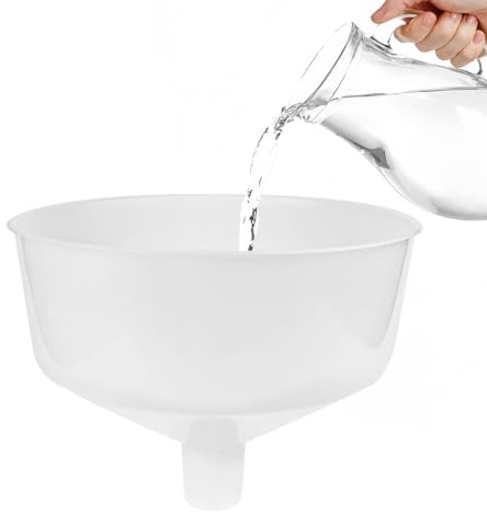 DOERDO DD Filling Funnel Plastic Wide Mouth Canning Funnel | Oil Resin Filter Cup, For Kitchen, Garden, Garage, 24X24X19CM