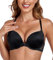 Lemorosy Women's Front Closure Bra Plunge V Push Up Padded Lace Racerback Underwire(Black,38DD)