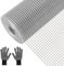 VHUTOU 40 cm x 10 m Rete Metallica Zincata, Rete Metallica Fine da 0,6 mm per Roditori, Rete Metallica Zincata per Conigli, Griglia per conigli, voliera, giardino
