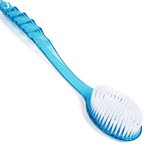 Gemini_mall® Bath Brush Back Scrubber Long Handle Shower Body Brush (Blue)