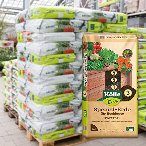 Kölle Bio Hochbeet-Spezialerde torffrei, 780l, 39 Sack à 20l