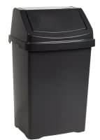 High Grade Plastic 8Litre Swing Bin with Lid Waste Recycle Dustbins Kitchen, Bathroom Rubbish Trash Refused Bins for Home & Office.