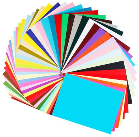 Coloured Card - FUKTSYSM 42 Assorted Colours, A4 84 Sheet Pack 230gm, More Fun Crafting and Decorating, Sketch and Cutting Paper, 42 Assorted Colours Coloured Card