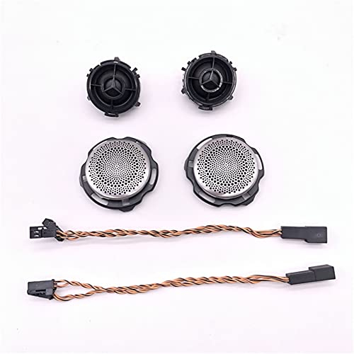 Luftbetriebener Hupen-Auto-Subwoofer-Lautsprecher für C W205 GLC X253 E W213 Serie Hochtöner Basshorn Audio Mitteltöner Lautsprecher Refit (Farbe: 2 Abdeckungen, 2 Hochtöner, Größe: 12 V)