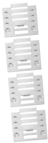 HOMSFOU 16 Stk Zungenschnalle Verriegeln Türschloss-schließblech Verlängertes Schließblech Edelstahlplatte Türknauf Platte Stürmer Rostfreier Stahl Klimaanlage Garagentor