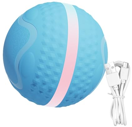Meindin Interaktiver Hundeball – interaktives Hundespielzeug mit LED-Lichtern, Springender Ball, automatischer Rollball für Welpen, kleine, mittelgroße und große Hunde