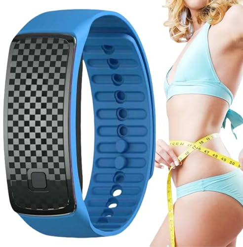 Ultraschall-Körperform-Armband, verstellbares Ultraschall-Armband, Ultraschall-Armbänder, Gesundheitsarmband, wiederaufladbares Ultraschall-Körperform-Armband, Ultraschallarmband, Blau