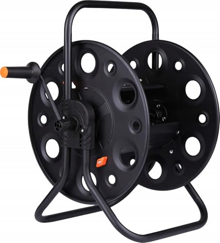 Schmith - Enrouleur Tuyau Arrosage - Enrouleur pour Tuyau d'eau 1/2 Pouce, Jusqu'à 100 m - Facile à Transporter, avec Large Base Stable - Enrouleurs de Tuyaux d'Arrosage pour Le Jardin