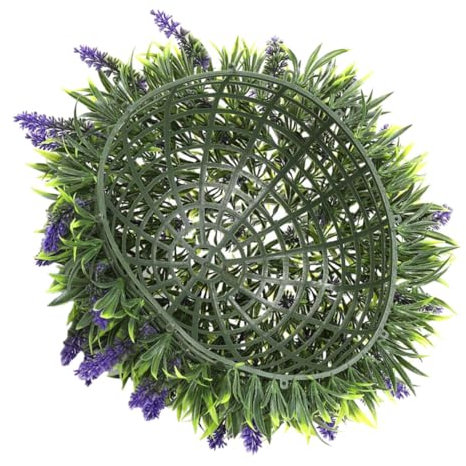 VINTORKY Hanging Faux Grass Balls Artificial Outdoor Topiary Balls Decorative Ceiling Adornments for Garden