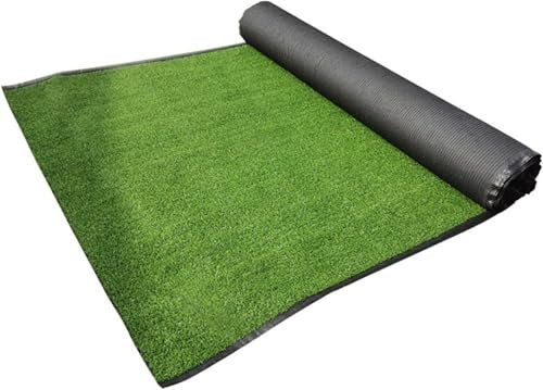 Tappeto erboso artificiale di alta qualità per giardino, cortile, baseball, calcio, sport, erba sintetica per esterni, paesaggio, prato e patio, 2x5 m (6,56x16,4 piedi)