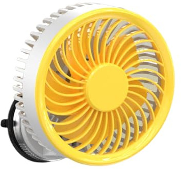 Wall Mounted Fan, Rechargeable Fan, 5.51 x 5.51 x 6.5 Inches, Air Circulator Suction, Battery Operated Cooling, for Bedroom, Factory, Patio, Home, Shop, Garage, Warehouse, Dorm, Bathroom, Kitchen