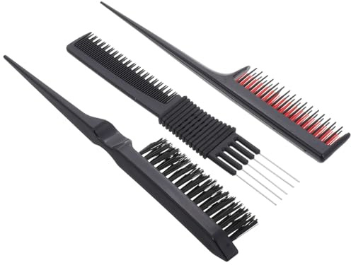 LIFKICH Set Pettini per Chioma in Plastica Abs per Uomo e Donna Pettine per Cotonare e Pettine per Divisione Chioma per Feste e Matrimoni