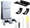 Mcbazel Wandhalterung für PS5 Slim mit 2 Haken für PS5-Controller, Stahlmetallmaterial Aufhängevorrichtung Langlebiges Zubehör für Playstation 5 Slim Disc/Digitale Edition (Nicht für PS5/PS5 Pro)