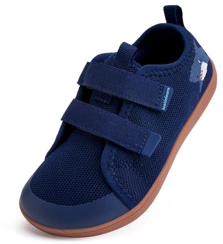 Scarpe a Piedi Nudi in Versione Larga Ragazzi Ragazze Outdoor Trail Running Minimalista Scarpe da Camminare(Blu, 27 EU Larga)