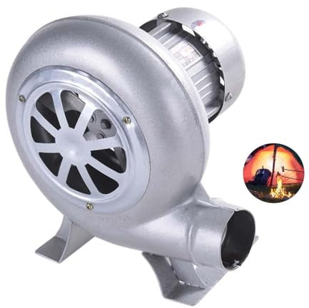 Elektrisk smed smide fläkt, 220 V centrifugalgrillfläkt, kompakt kommersiell luftfläkt, liten grill brandstart, för camping/panna/utomhus matlagning BBQ fläkt luftfläkt (30 W)